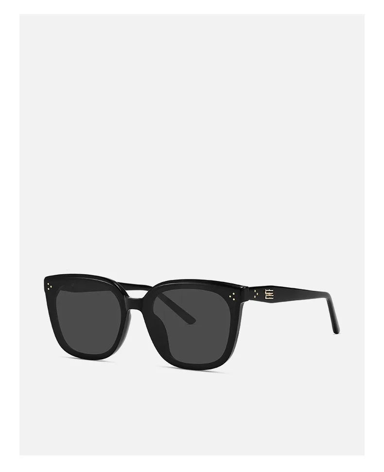 2025 New GM Sunglasses Women's Premium Large Face Slimming Sun Glasses Men's UV Protection LOLOE Fashionable round Face Suitable