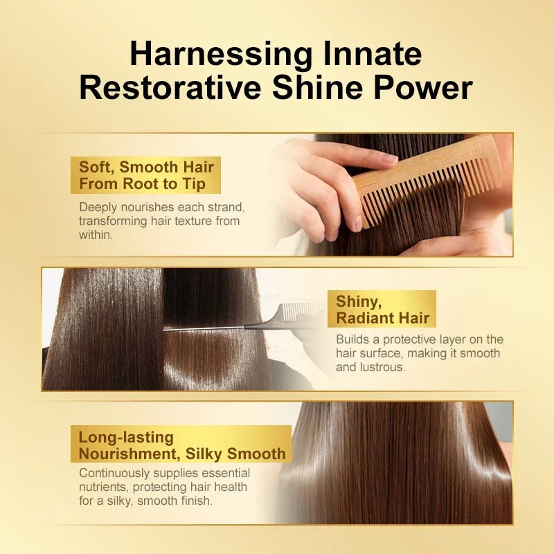 Moroccan Hair Care Essential Oil Nourishes Hair Nut Oil Smooths Brightens Softens Hair essence Repairs Scalding Damage Hairy Dry