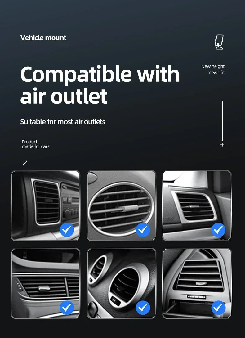 VIKEFON Car Wireless Charger Car Phone Holder for iPhone 17-12 Pro Max 11 Pro X MAX 8 7 Plus Intelligent Infrared Phone Holder