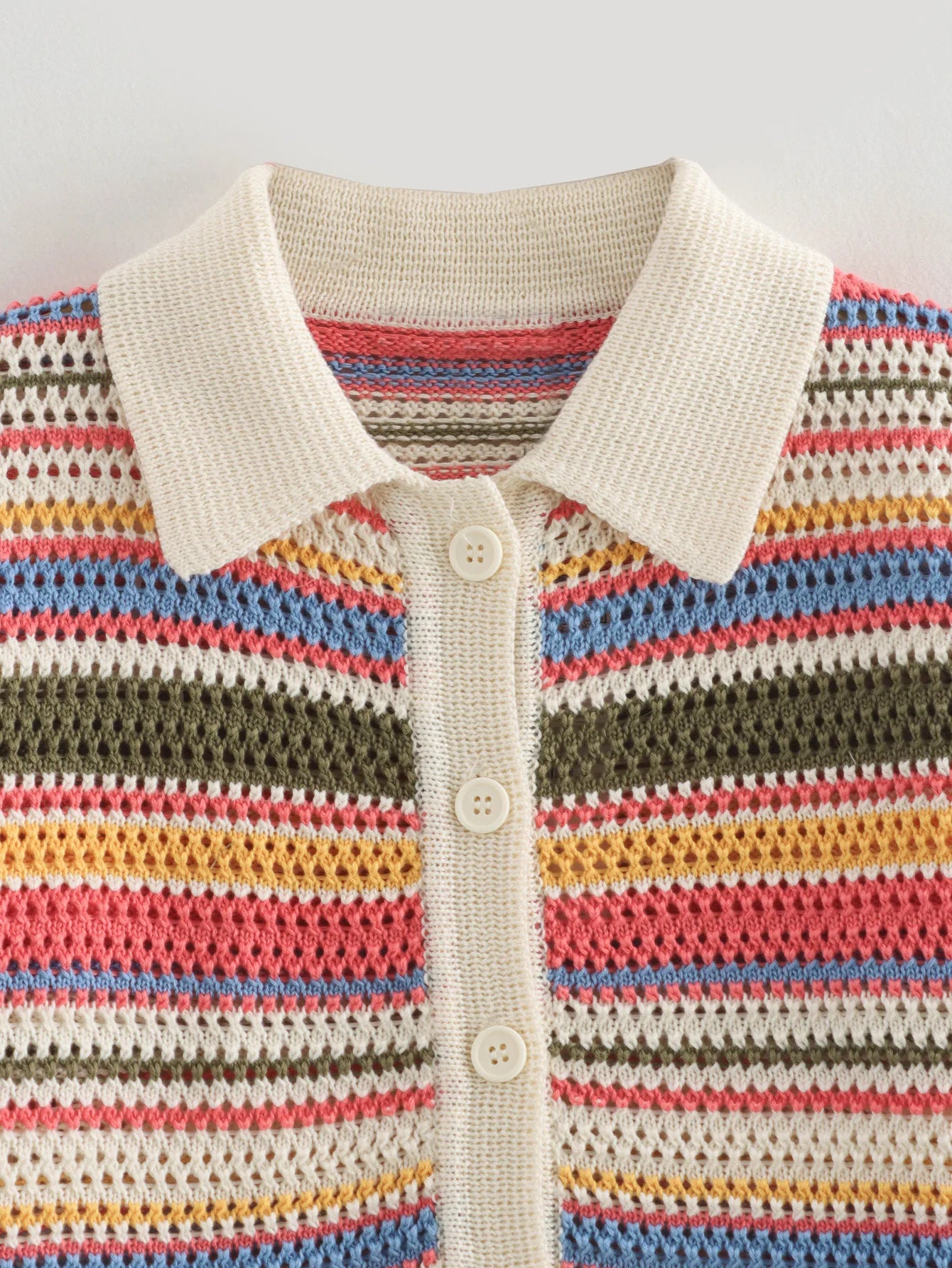 2025 Spring New POLO Shirt Collar Knitted Top Shorts Set