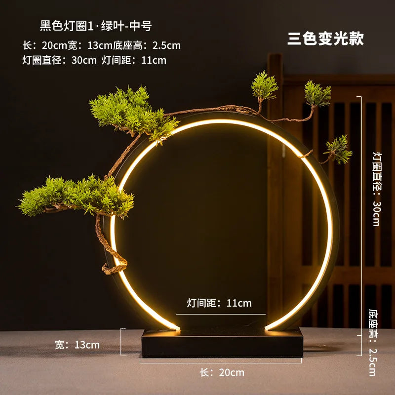 LED Ring Light Home Decoration Night Light USB Power Supply Dimmable Creative Decoration Birthday Gift