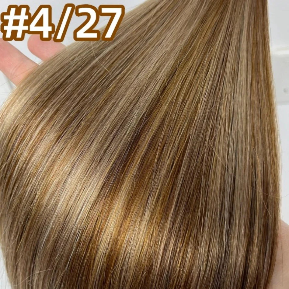14A Bulk Human Hair Extensions bone Straight 100% Real Remy Highlights human hair braiding hair salon exclusive hair extensions