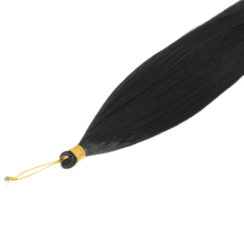 Synthetic Bone Straight Crochet Hair Extensions 30 Inch Hook Braids Ariel Straight Hair Weaving 1-3Pcs Purple Fake Hair Bundles
