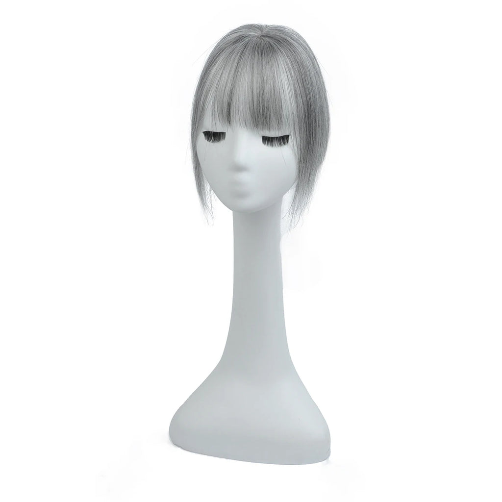 Real Human Hair Toppers for Women Daily 360°  Bangs 3D Hair Pieces with Thinning Hair Bangs20, 25, 30, 35cm
