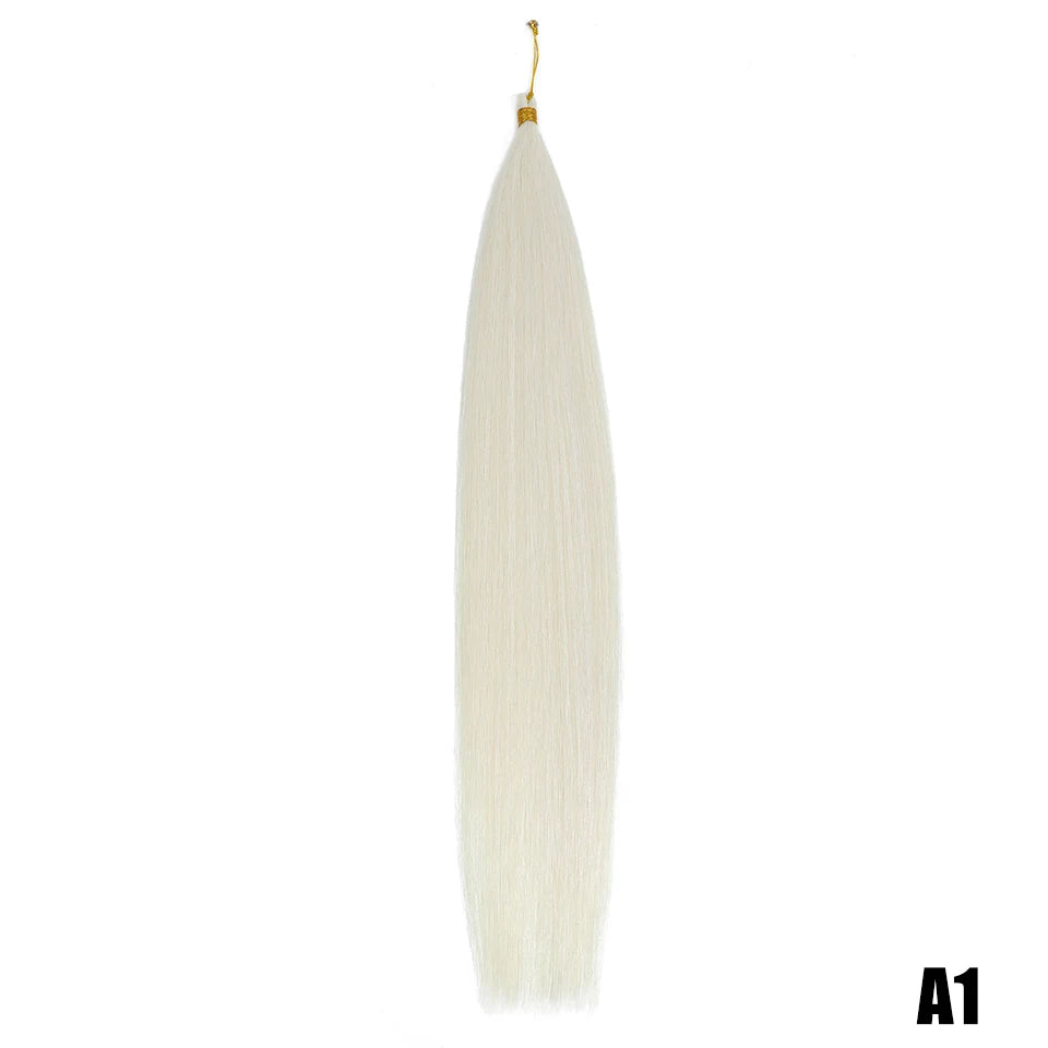 Synthetic Bone Straight Crochet Hair Extensions 30 Inch Hook Braids Ariel Straight Hair Weaving 1-3Pcs Purple Fake Hair Bundles
