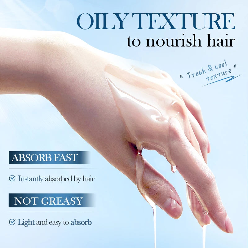 SADOER Coconut Hair Care Oil Hair Essence Repair Dry Damaged Hair Smooth Nourishing Moisturizing Treatments for Hair