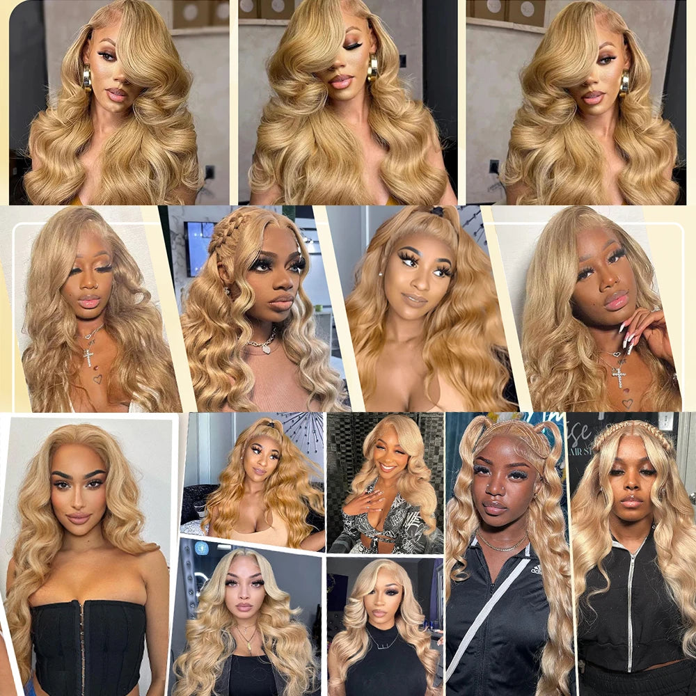 Blonde Body Wave Human Hair Bundles 27 Colored Bundles Human Hair 1/3/4 Bundle Deals Tissage Human Hair Extentions Remy Raw Hair