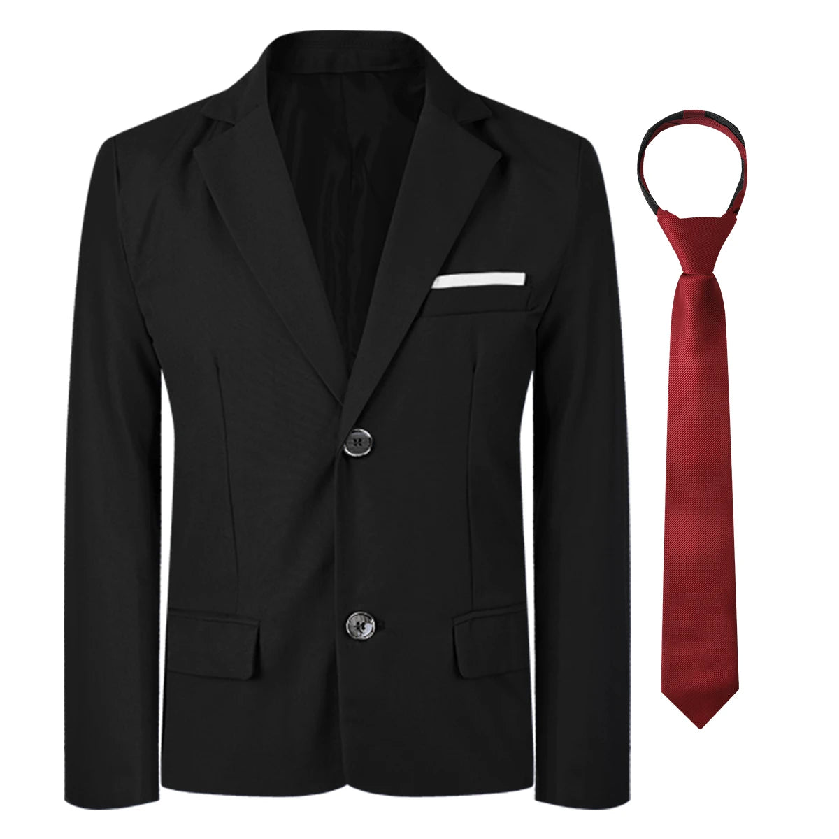 Kids Blazer Boys Easter Outfit Wedding Suit Formal Solid Jacket Teenager Gentleman Birthday Party Gift Performance Clothing Set
