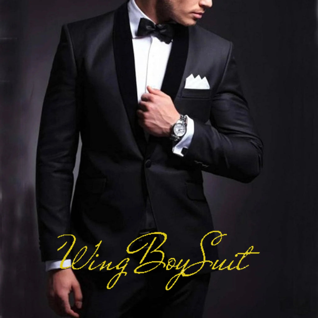 Boys Suits 2 Piece Classic Fleece Collar Wedding Tuxedo Formal Slim Fit Kids Jackets Pants 2-16 Years Tailored Clothes