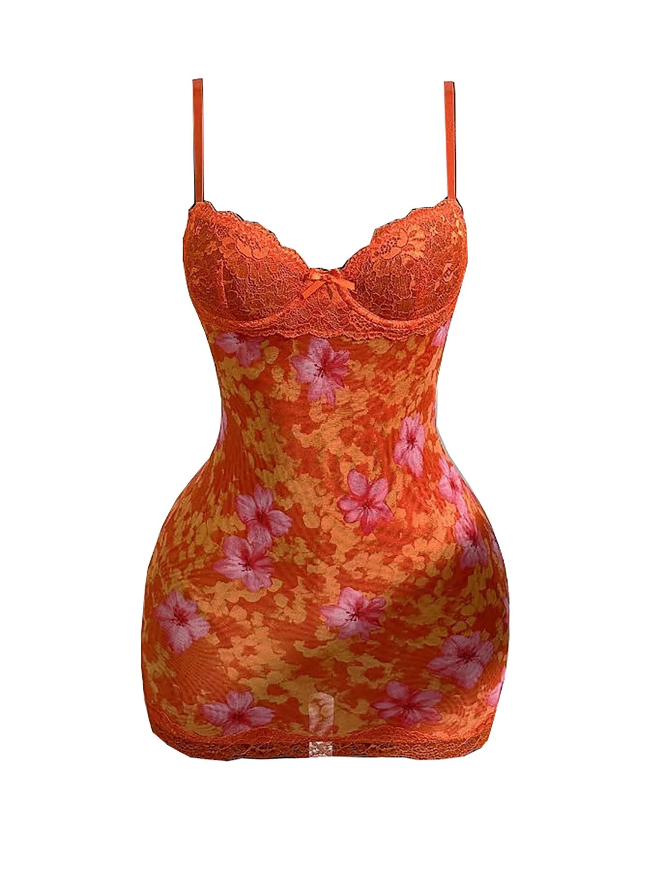 Sexy Party Dresses For Woman Lace Suspender Evening Dress Retro Printed Backless Vestidos Bodycon package Hip Backless Elegant