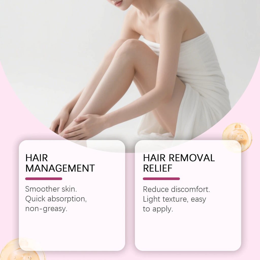 Oceaura Hair Removal Care Oil Moisturizing Gentle Remove Hair Smoothing Pore Shrink Nourishing Non-irritating Mild for Skin Care