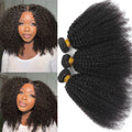 Brazilian Human Hair Bundles Afro Kinky Curly Bundles Human Hair Weaveing Remy Hair Extension For Women 1 2 3 Pcs Natural Color