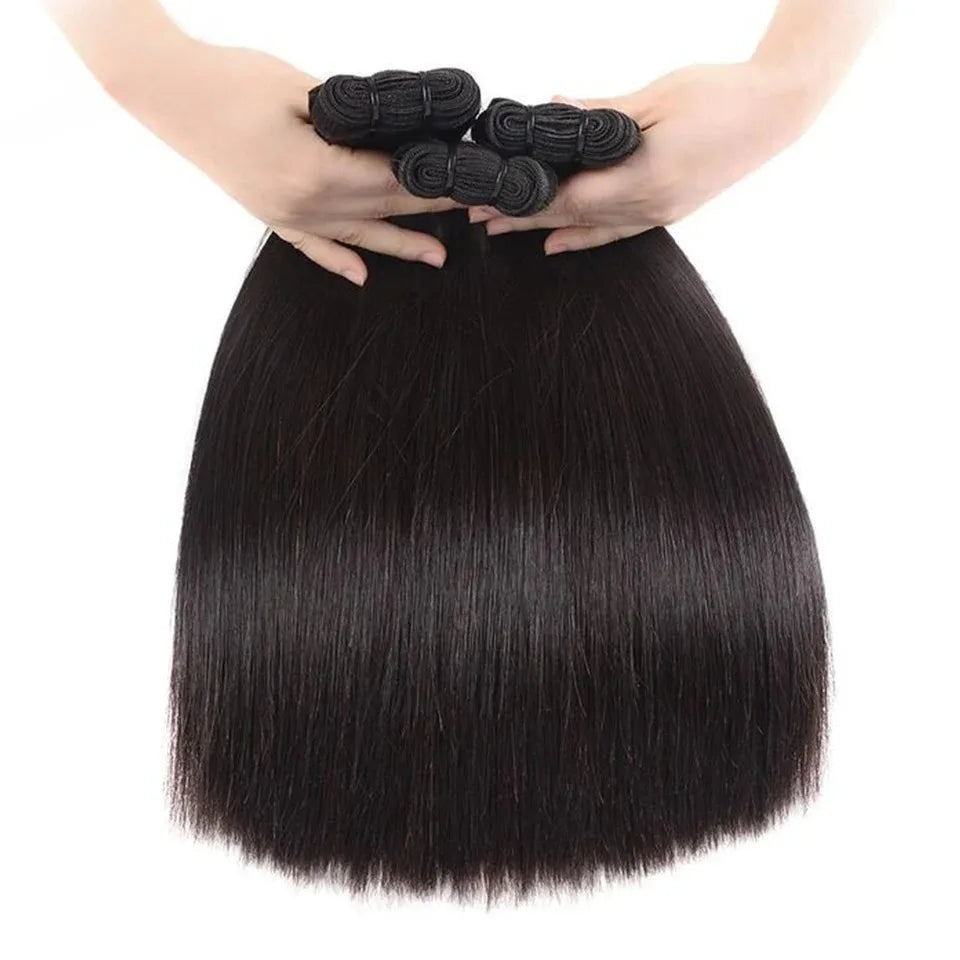 Debut Brazilian Straight Hair Double Drawn Natural Black Human Hair Weave Bundles Remy 27# 4# 6# 8# Blond 613 Human Hair Bundle