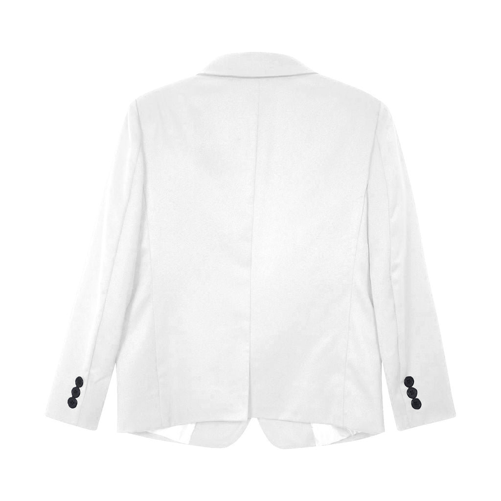 Boys Gentleman Blazer Notch Lapel Shoulder Pads Suit Coat Jacket Outerwear for Christmas Wedding Banquets Birthday Party Prom