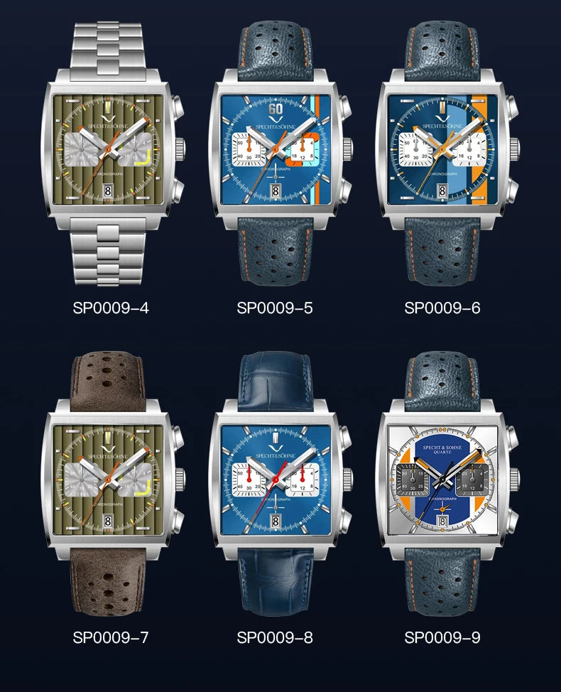 Watches Men 2025 New Hot Watches Luxury Men Quartz Wrist Watch Japan VK64 Chronograph Trendy Sport Waterproof Men's Watch