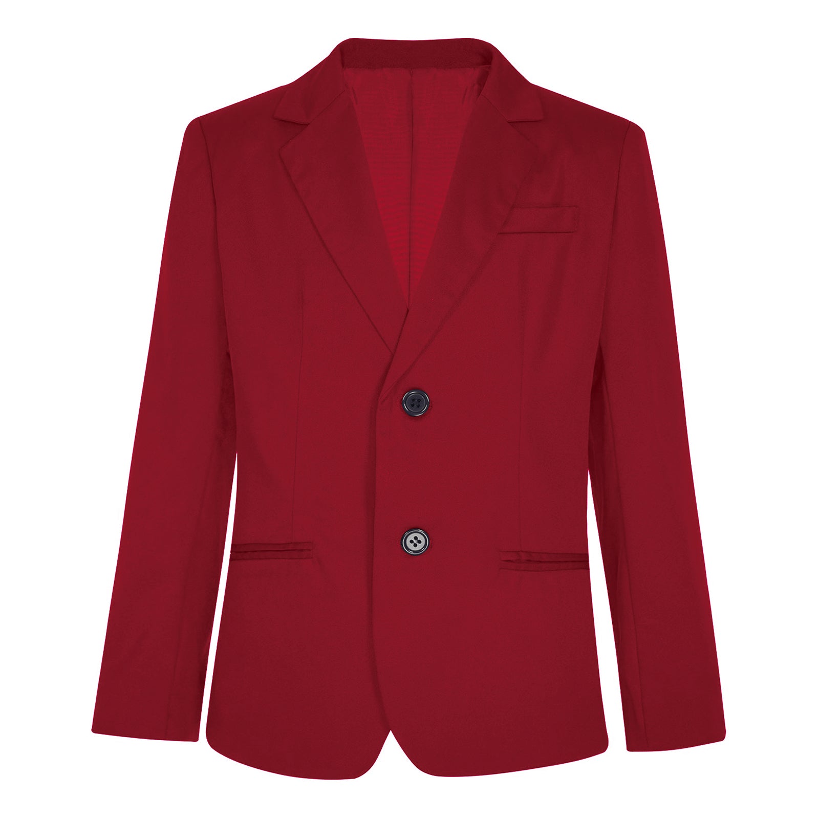 Boys Gentleman Blazer Notch Lapel Shoulder Pads Suit Coat Jacket Outerwear for Christmas Wedding Banquets Birthday Party Prom