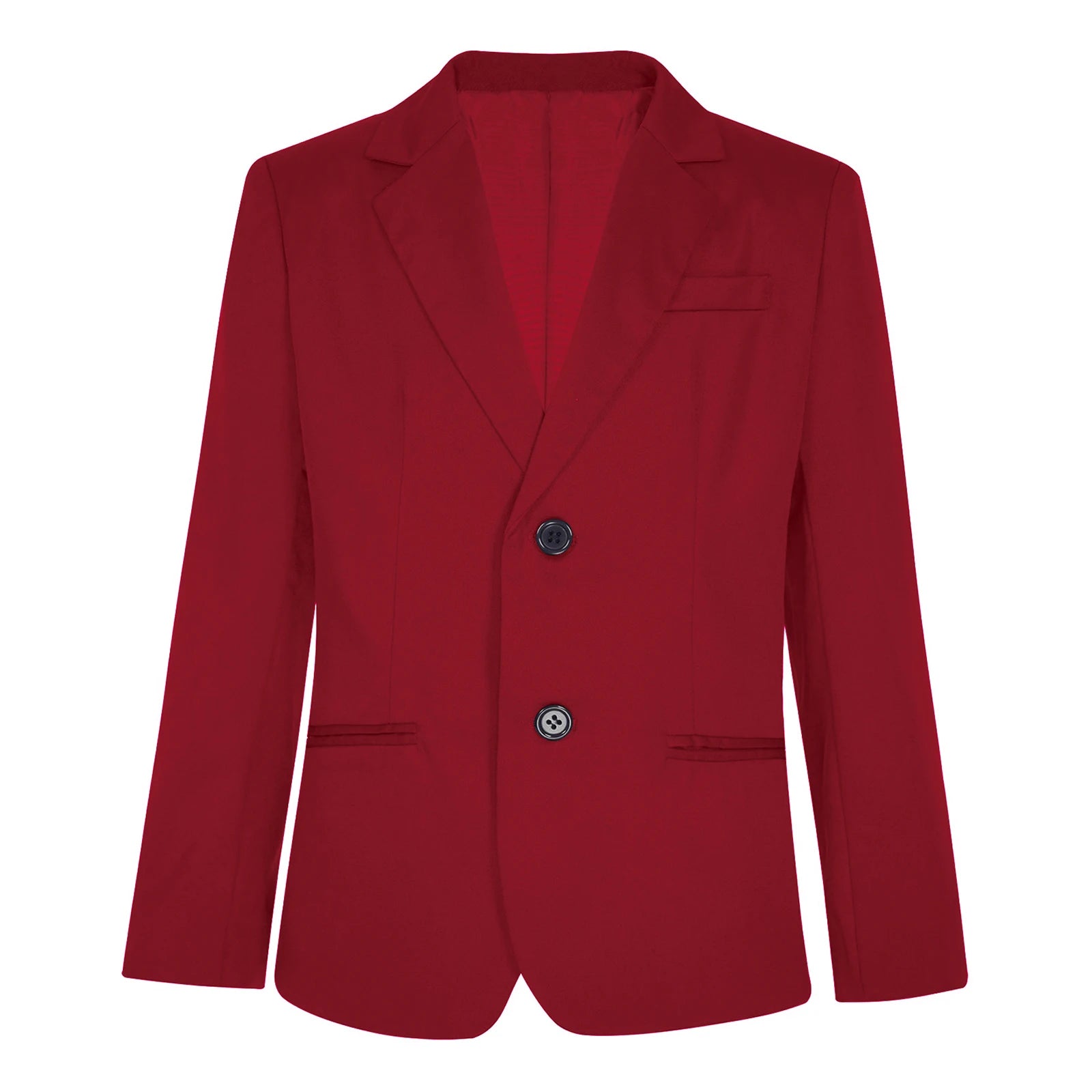 Boys Gentleman Blazer Notch Lapel Shoulder Pads Suit Coat Jacket Outerwear for Christmas Wedding Banquets Birthday Party Prom