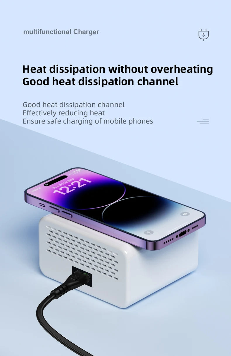 Multifunction 8-port Charger for Mobile Phonewith Short Circuit Repair Function Smart Wireless Fast Charging Tool