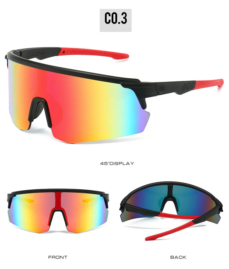 Sunglasses for Men Sport Cycling Glasses Bike Mountain Bicycle Hiking Camping Golf UV400 Protection Glasses Women Baseball