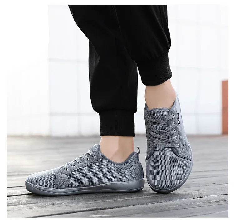 Men's Barefoot Shoes with Wide Toe Breathable Minimalist Sneakers for Fitness Cross Training Casual Wear and Large Size Comfort