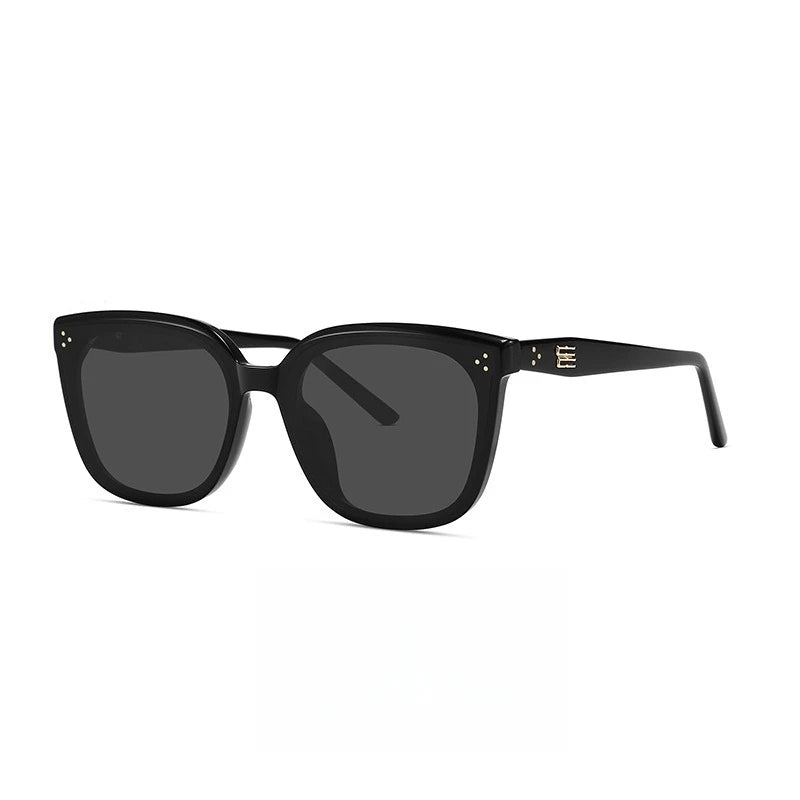 2025 New GM Sunglasses Women's Premium Large Face Slimming Sun Glasses Men's UV Protection LOLOE Fashionable round Face Suitable