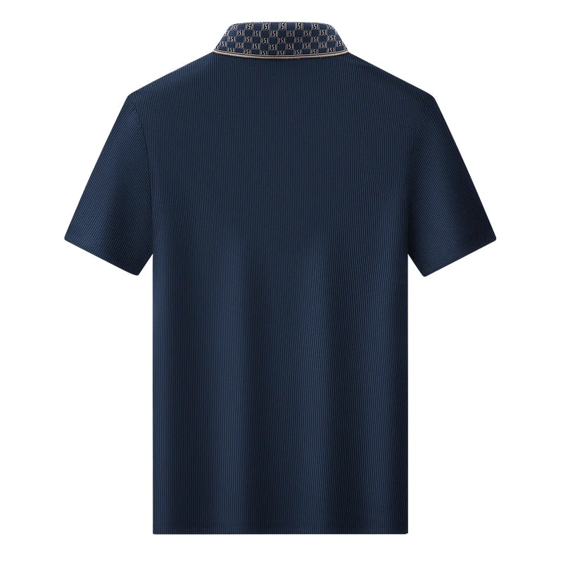 Polo Shirt Men 7xl 8xl 9xl Summer 2025 New High Quality Mens Short-Sleeved Polo Shirt Ice Silk Men's Business Casual Polo Shirt