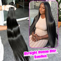 Straight Bundles Human Hair 22 24 26Inches 100% Unprocessed Brazilian Virgin Straight Human Hair Bundles Natural Color Raw Hair