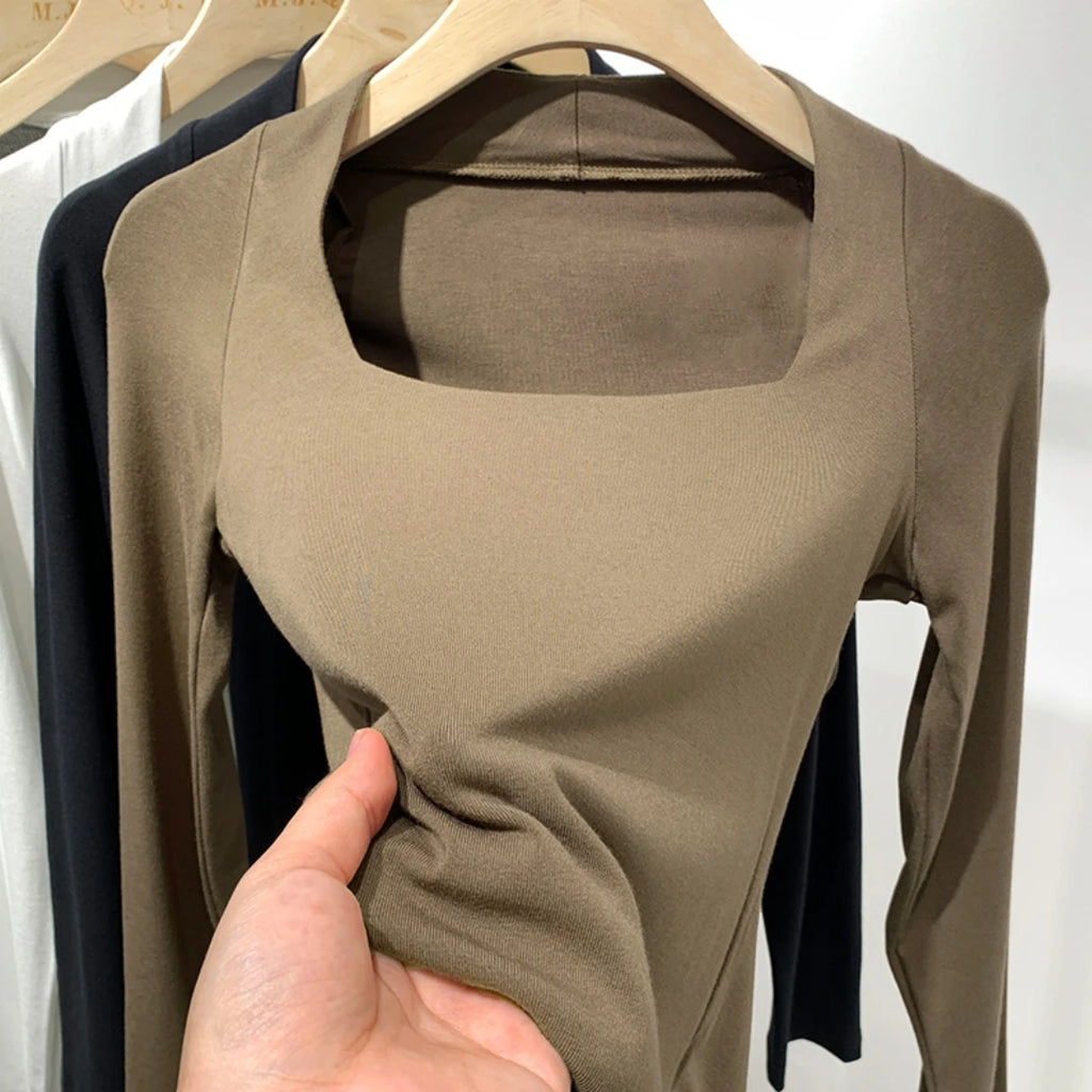 Summer Women T Shirt Girls T-Shirt Woman Clothes Tops Cotton Slim Tshirt Female Long Sleeve Crop Top Spring Tee Sexy Canale Y2k