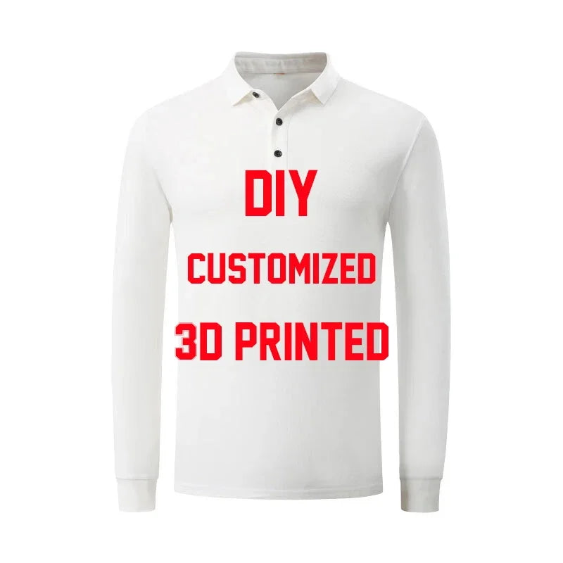 PLstar Cosmos DIY Personalized Design pattern 3D All Over Printed Men's Polo Shirts Fashion Casual lapel short sleeve shirt