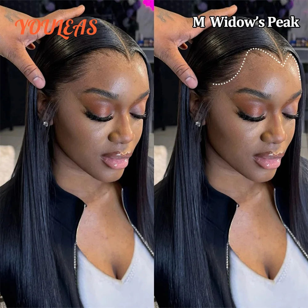 New Trend Lagos Hairline Sliky Bone Straight 250 Density 13x6 HD Lace Frontal Glueless Wigs Human Hair Pre Plucked Ready To Wear