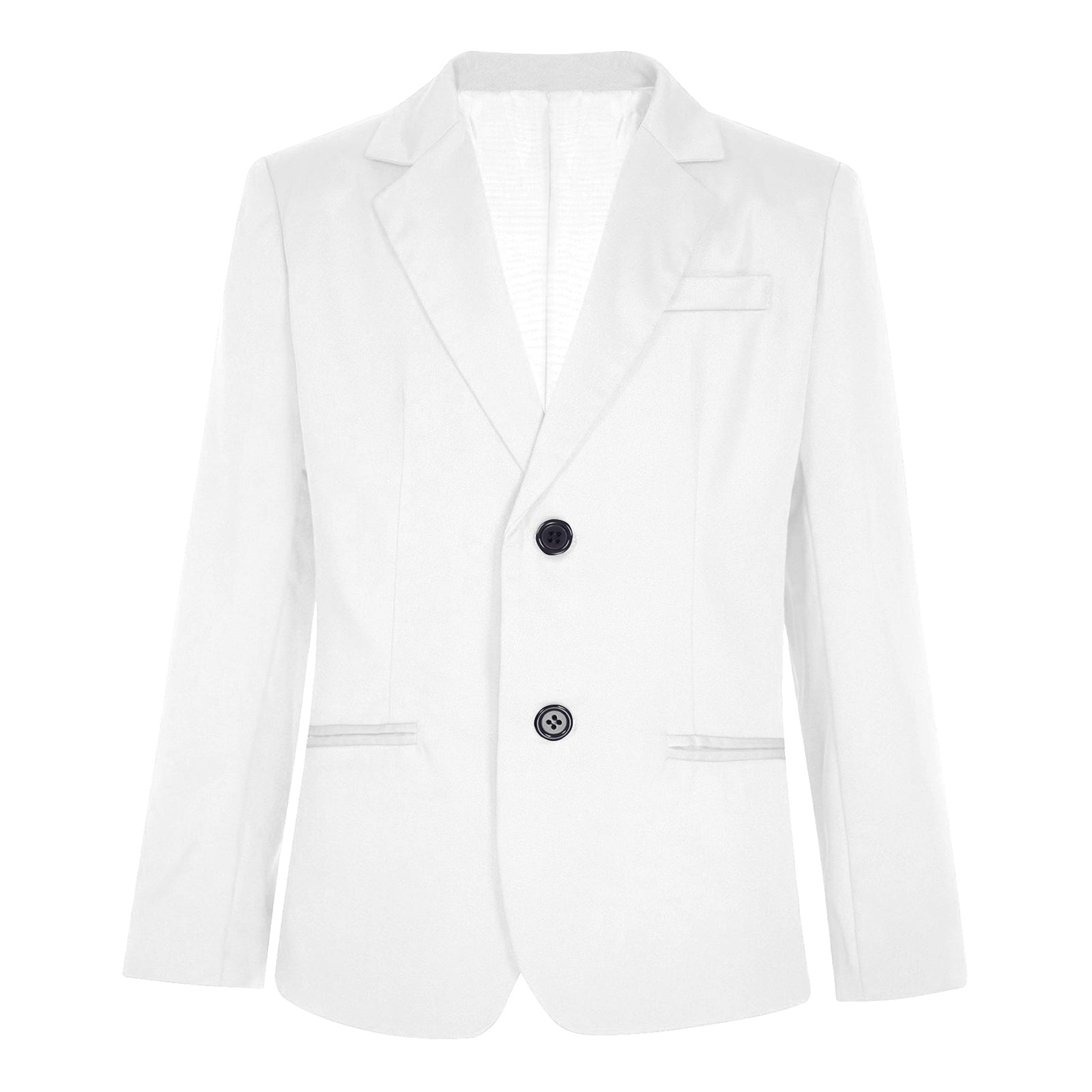 Boys Gentleman Blazer Notch Lapel Shoulder Pads Suit Coat Jacket Outerwear for Christmas Wedding Banquets Birthday Party Prom