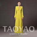 Elegant Party dresses Woman Customized A-Line V Neck Evening Prom Dresses Floor Length Pleated Robe de soirée Party Prom Gown