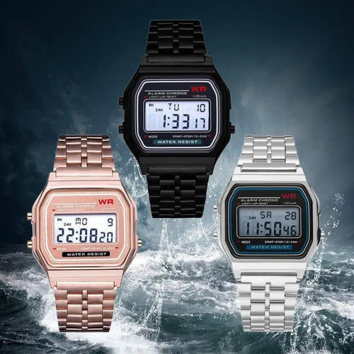 2025 Digital Watches For Men Sports Waterproof Bracelet Clock Gold Electronice LED Wristwatch Women Casucal montre homme relogio