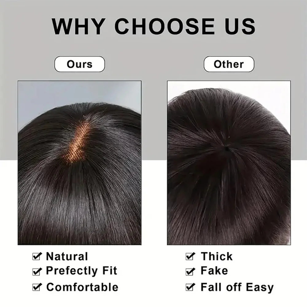 Human Hair Short Pixie Cut Wig Layered Pixie Cut Wig Pixie Cut With Long Side Bangs Full Machine Made Cap For Black Women