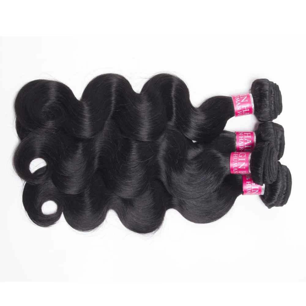 12A Body Wave Human Hair Bundles Unprocessed Brazilian Virgin Hair Bundles 14-30 Inch Natural Color Human Hair Extension