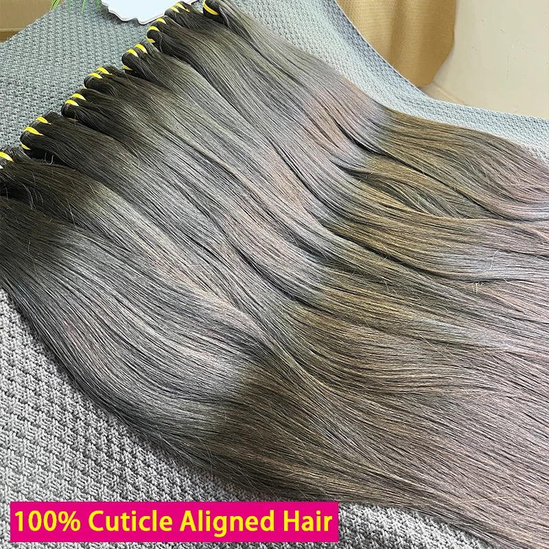 Vietnamese Bone Straight 100% Human Hair Bundles Unprocessed Raw Hair Extensions For Women Natural Color Double Weft 10-36inch