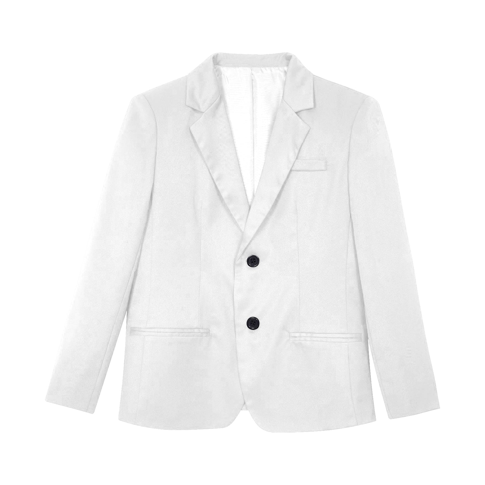Boys Gentleman Blazer Notch Lapel Shoulder Pads Suit Coat Jacket Outerwear for Christmas Wedding Banquets Birthday Party Prom
