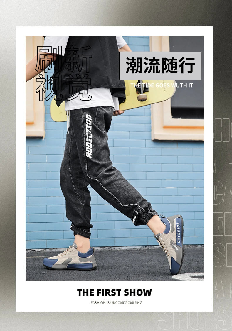 Men Running Shoes Outdoor Sport  Sneakers Man Vulcanized Shoes Flat Casual Sneakers for Men Shoes 2025 New Brand Footwear