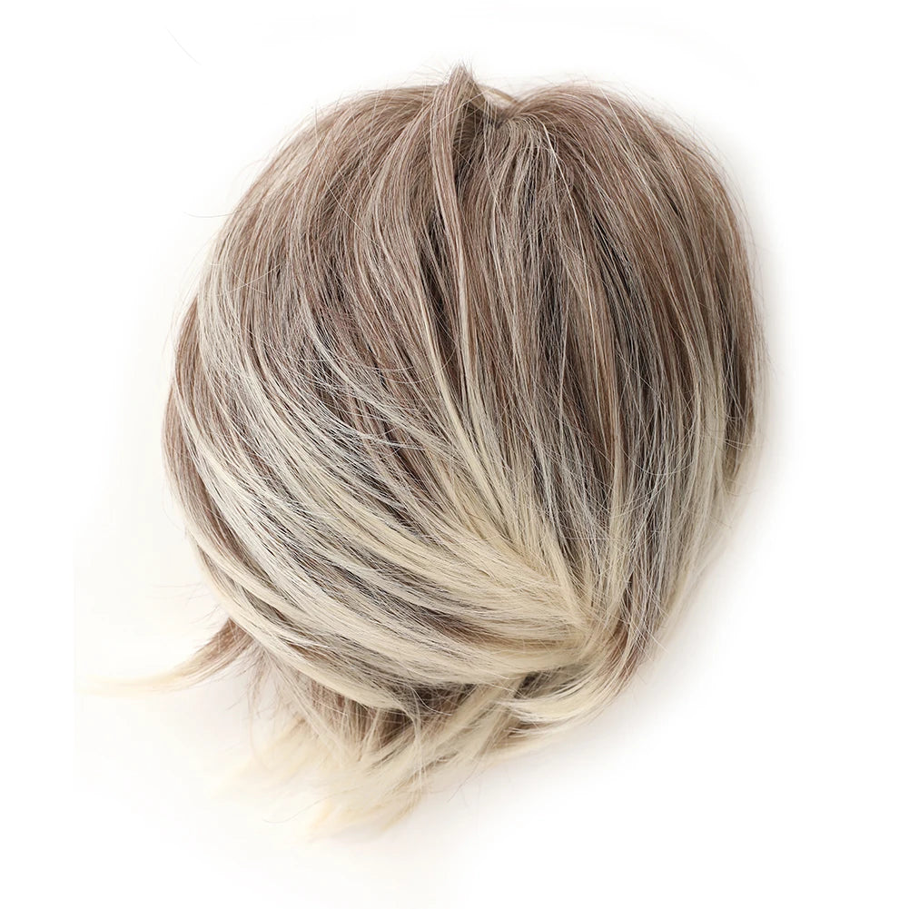 Short Ponytail Hair Bun Extensions Straight Hair Bun Synthetic Messy Bun Hairpieces Elastic Easy Scrunchies for Women