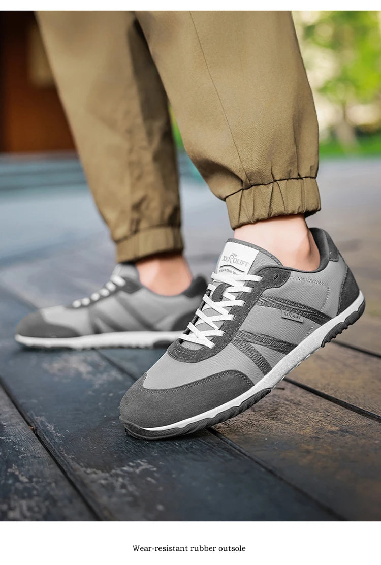 Men Spring and Autumn Oversized Wide Toe Shoes Barefoot Casual Shoes Popular Flat Sneaker Outdoor hiking driving Footwear