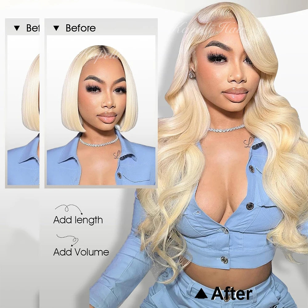 1 3 4 Bundle Loose Body Wave Bundles 613 Blonde Hair 100% Unprocessed Human Hair 16A Raw Hair Bundles Extensions Brazilian