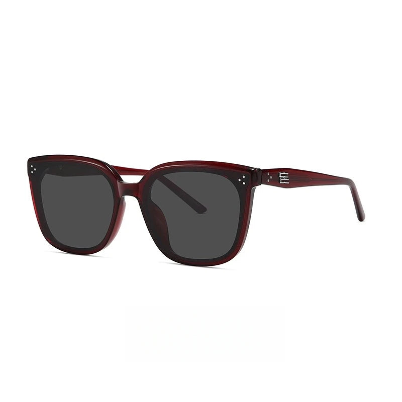 2025 New GM Sunglasses Women's Premium Large Face Slimming Sun Glasses Men's UV Protection LOLOE Fashionable round Face Suitable