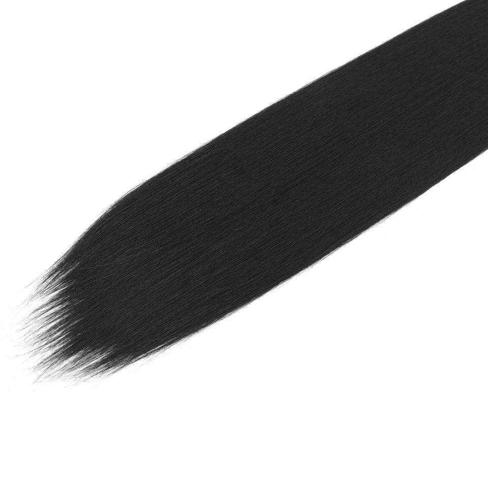 Synthetic Bone Straight Crochet Hair Extensions 30 Inch Hook Braids Ariel Straight Hair Weaving 1-3Pcs Purple Fake Hair Bundles