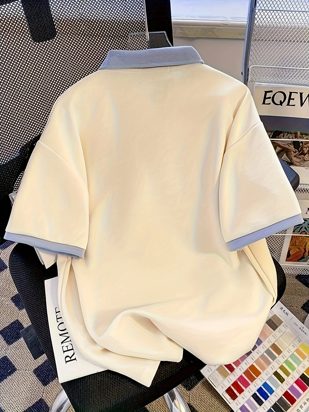 The new men's short-sleeved POLO shirt for summer 2025 is casual fashionable and comfortable with 3D letter printing
