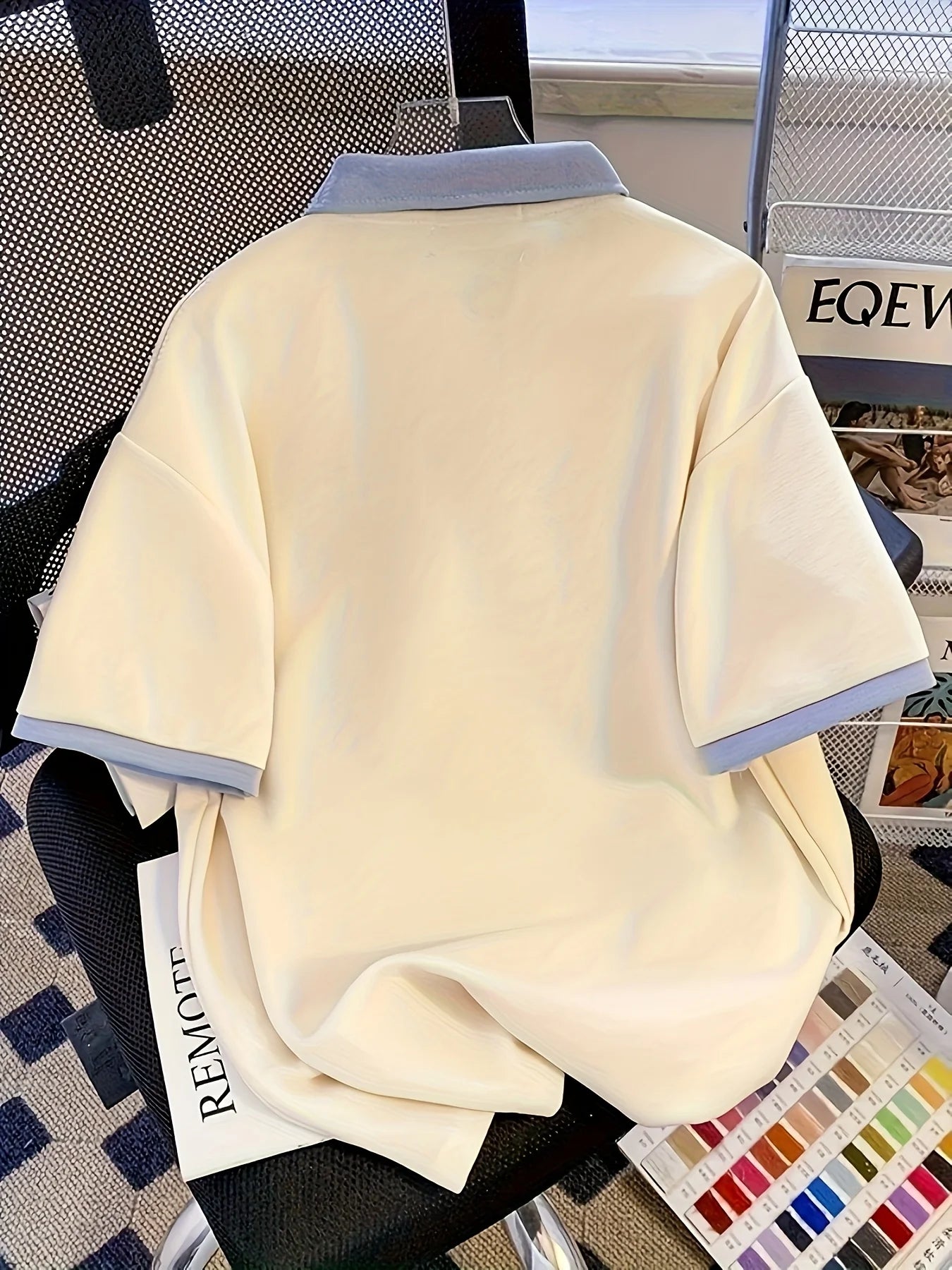 The new men's short-sleeved POLO shirt for summer 2025 is casual fashionable and comfortable with 3D letter printing