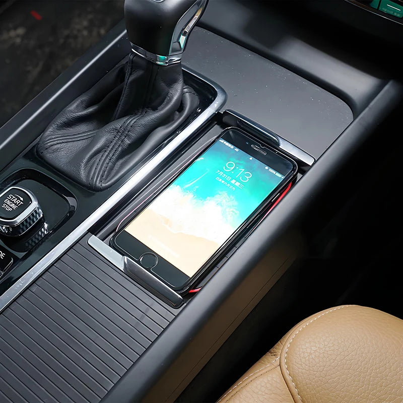 For Volvo XC90 XC60 V60 S90 S60 V90 Car Wireless Charging 15W Fast Wirele Charger Accessories Trim Automotive Electronics