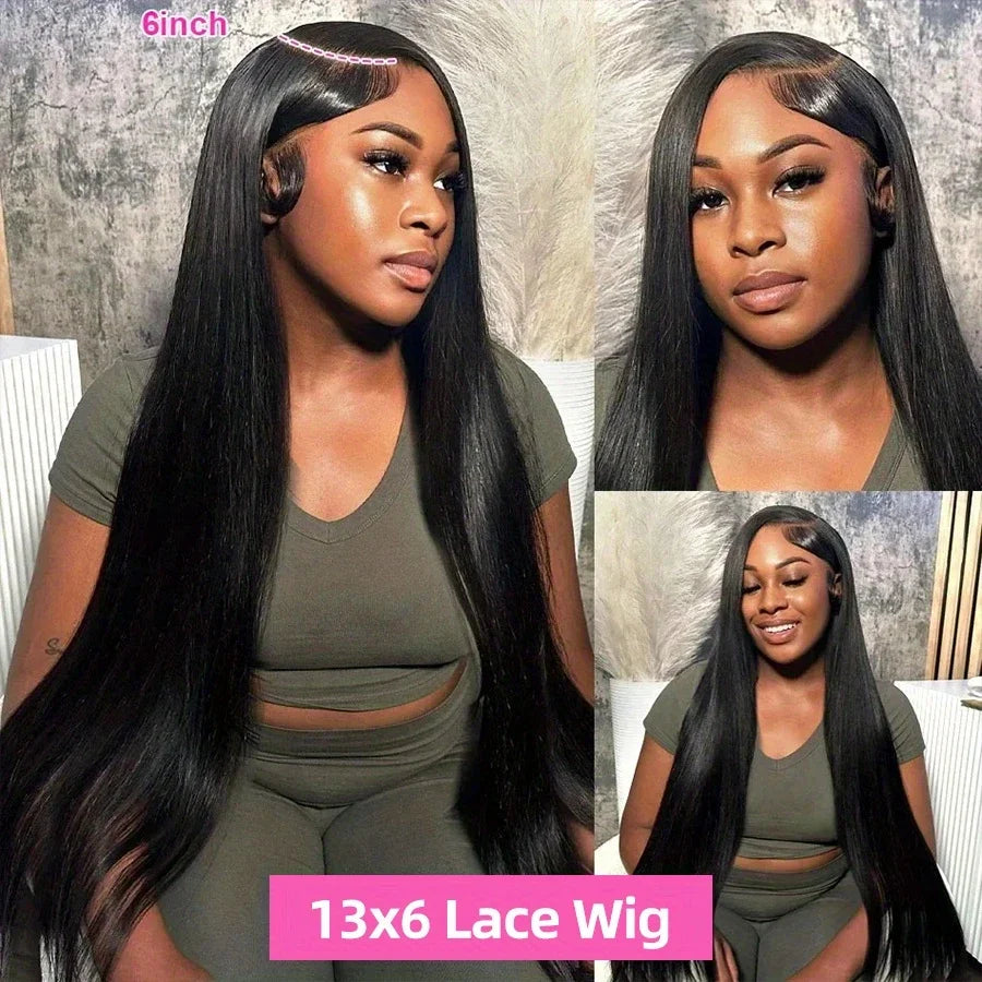 Bone Straight Human Hair Wigs 100% 360 Lace Frontal Wig 13x4 13x6 Lace Front Human Hair Wigs Transparent Lace Wigs for Women