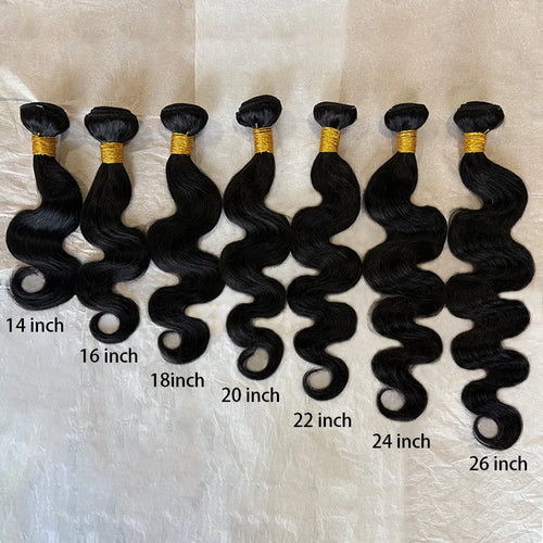 24 26 Inch Raw Body Wave Human Hair Bundles 1/3/4 Pcs Unprocessed Virgin Remy Hair Extensions Hair Weave Bundles for Women