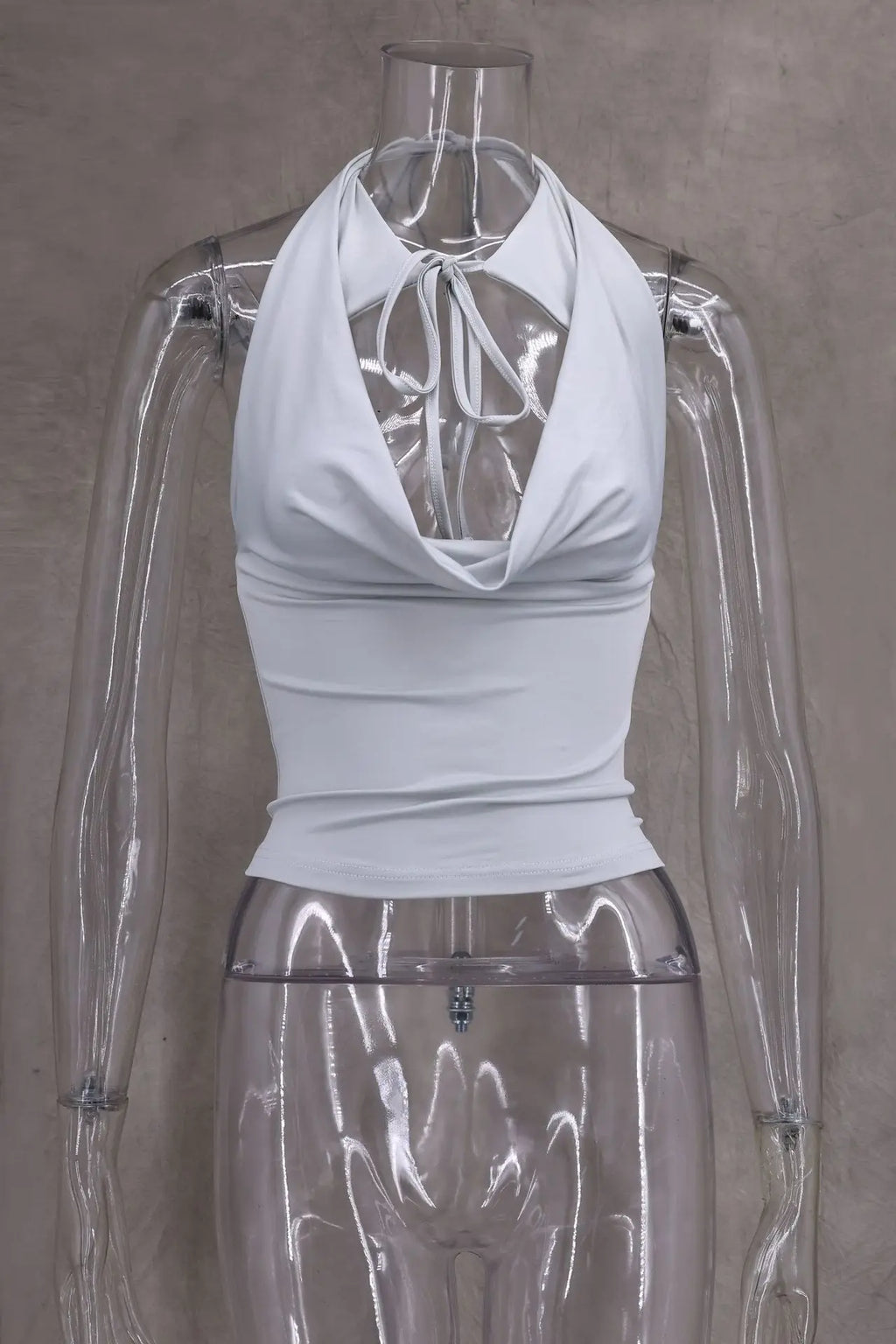 Summer Women Solid Lace Up Sexy T-shirts Chic Halter Backless Sleeveless Tank Tops Female Y2K Elasticity Cropped Young Girl Top