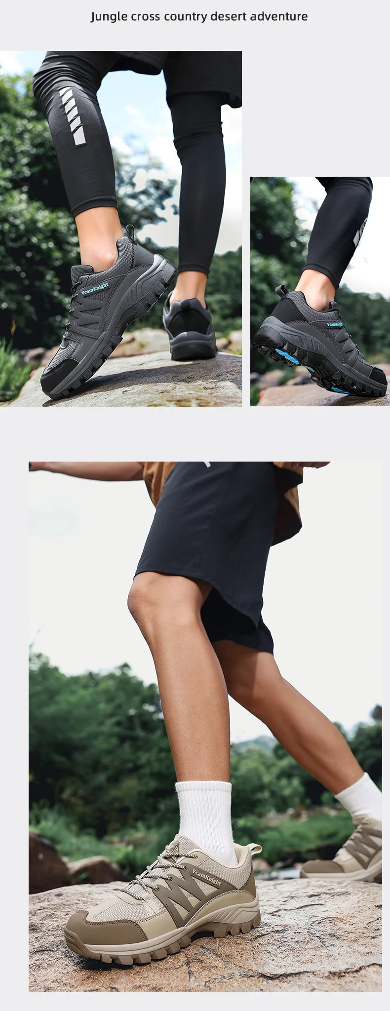 Men Casual Shoes Mountain Sneakers Antiskid Winter Fashion Leather Outdoor Off-Road Trail Running Footwear Low Top Spring Autumn